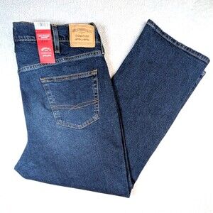 NEW Levi Strauss Signature Mens Athletic Fit 42x30 Comfort Flex Jeans